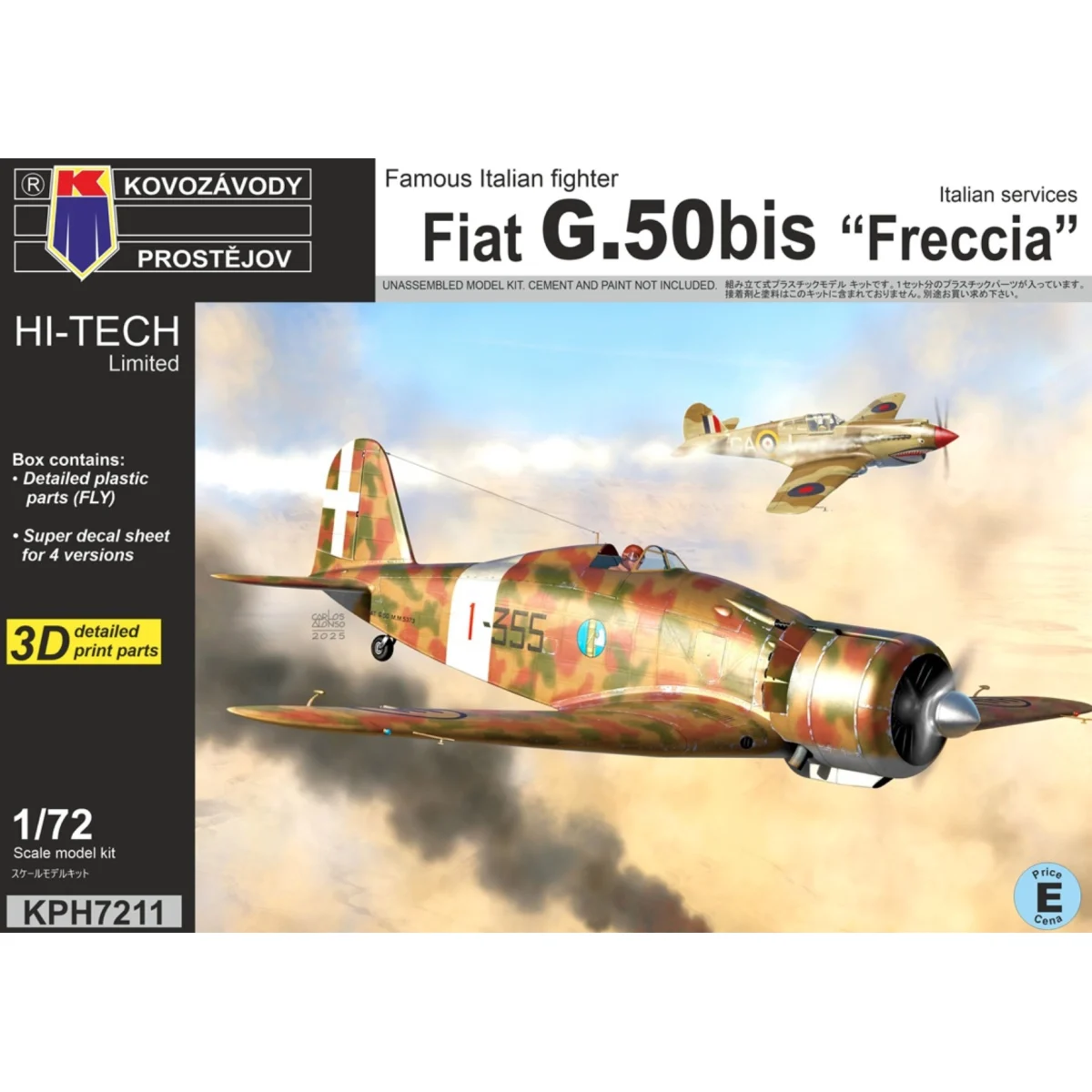 Fiat G.50bis „Freccia“ Model kit - Kovozavody Prostejov