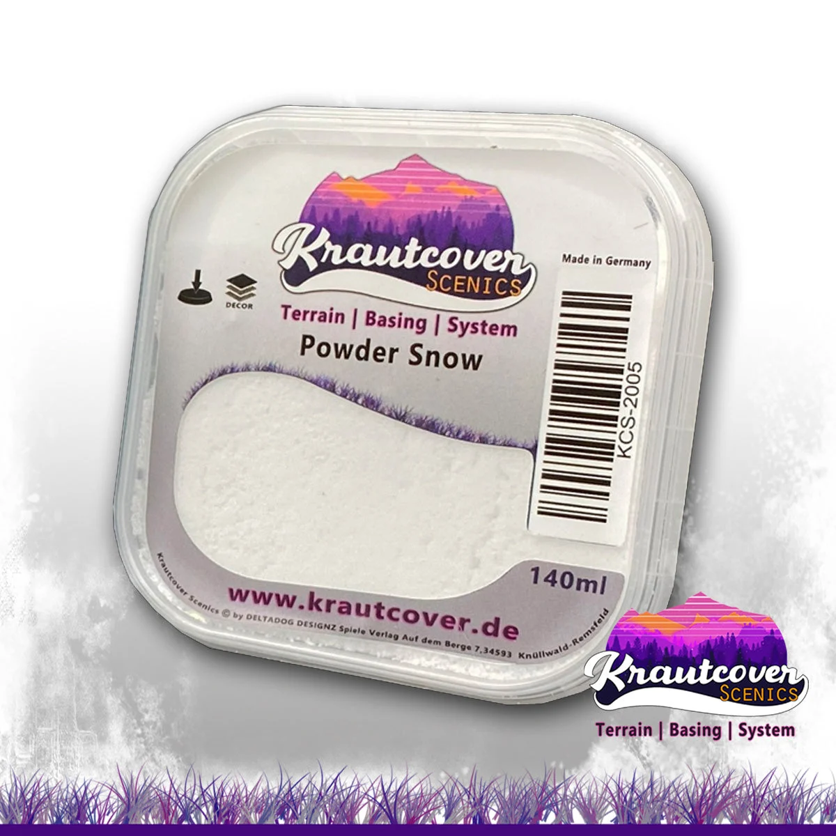 Krautcover Scenics Powder Snow – 140ml Groundcover Texture