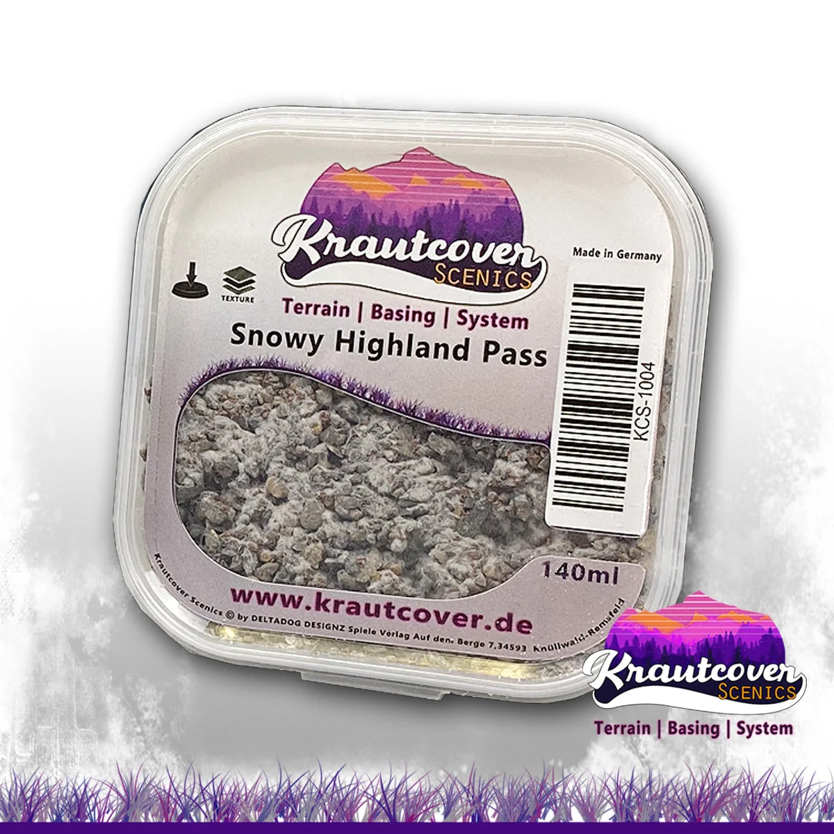 Krautcover Scenics Snowy Highland Pass – 140ml Groundcover Texture