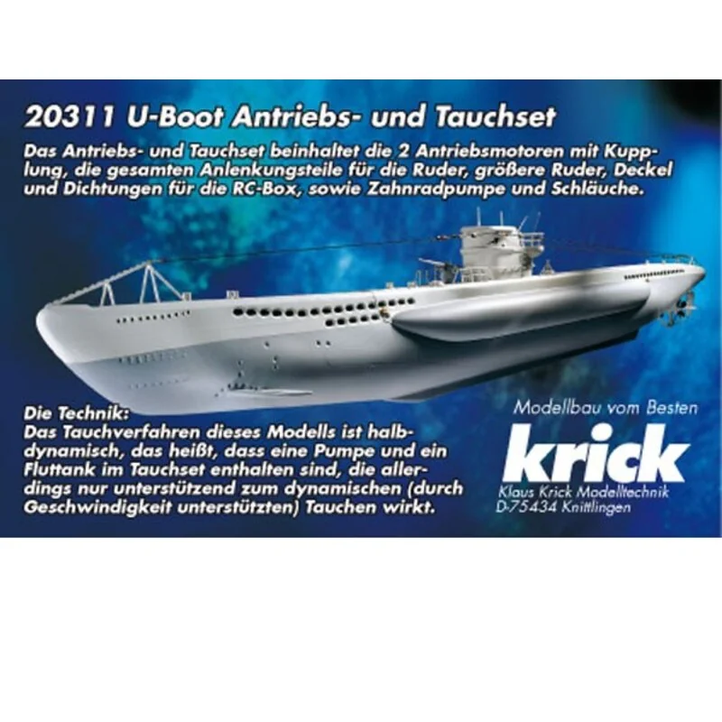 Engine u -boot electric RC boat