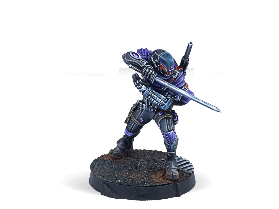 Infinity CodeOne PanOceania Kunai Solutions Ninjas Miniature Game Figure - Corvus Belli