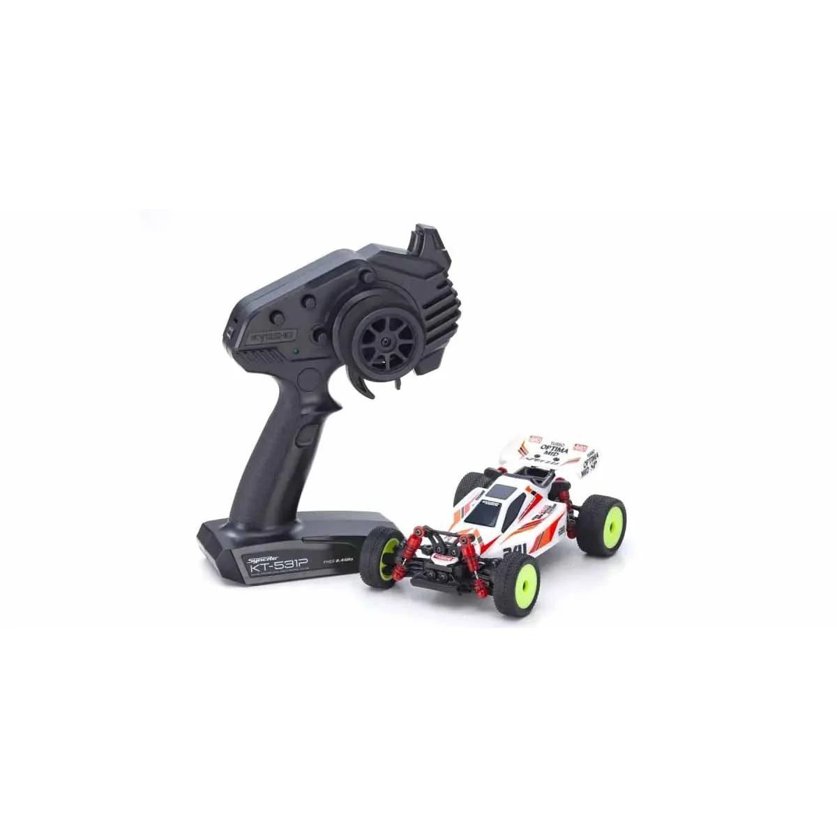 Kyosho Mini-Z MB010 Readyset 4WD Turbo Optima Mid Special White RC mini-car