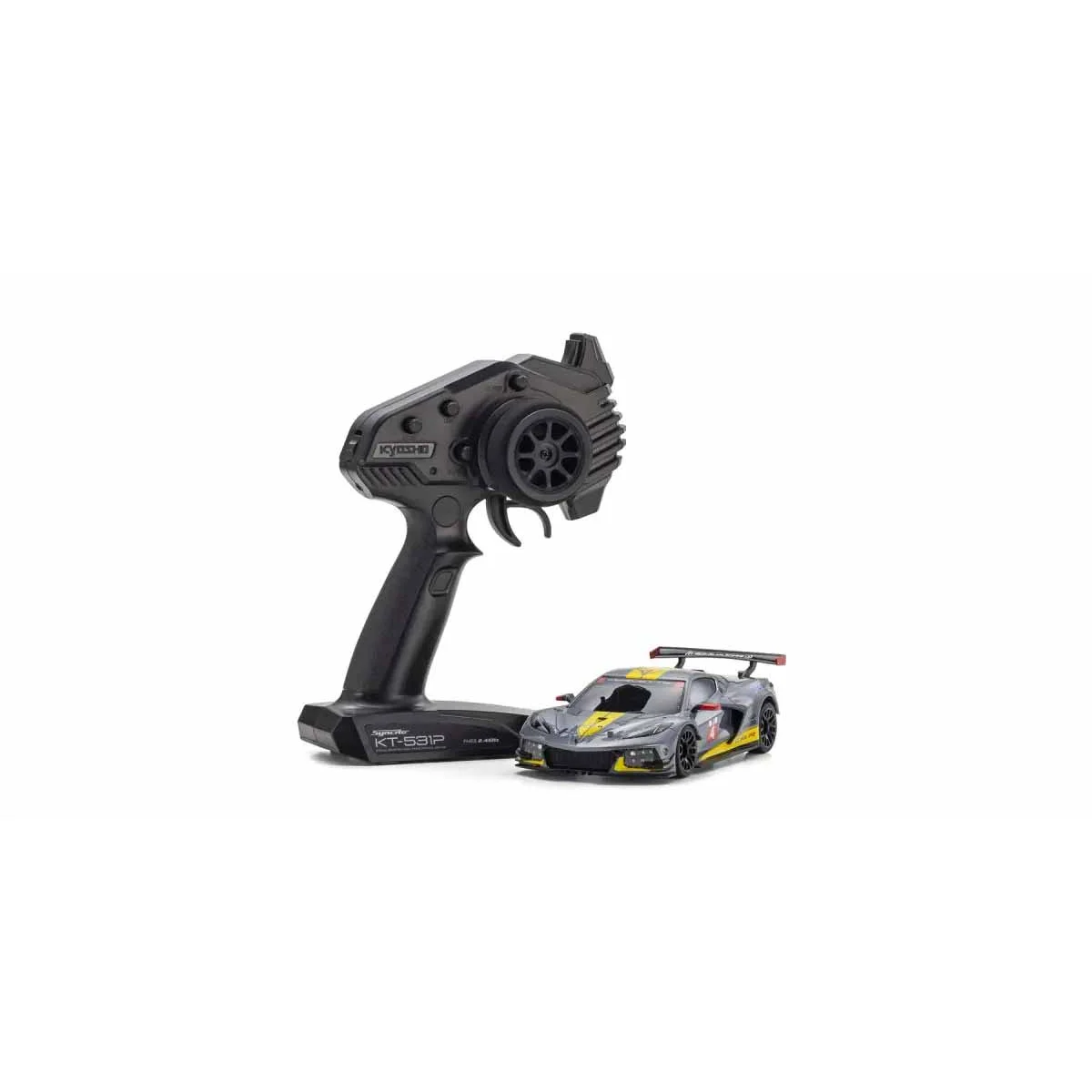 Kyosho Mini-Z MR04 RWD Corvette C8-R Gun Metal (W-MM/KT531P) RC mini-car