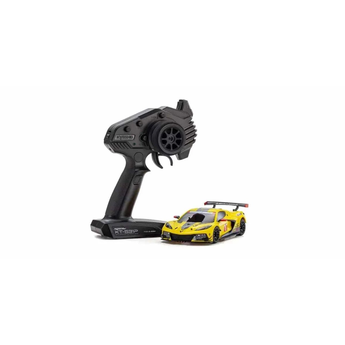Kyosho Mini-Z MR04 RWD Corvette C8-R Yellow (W-MM/KT531P) RC mini-car