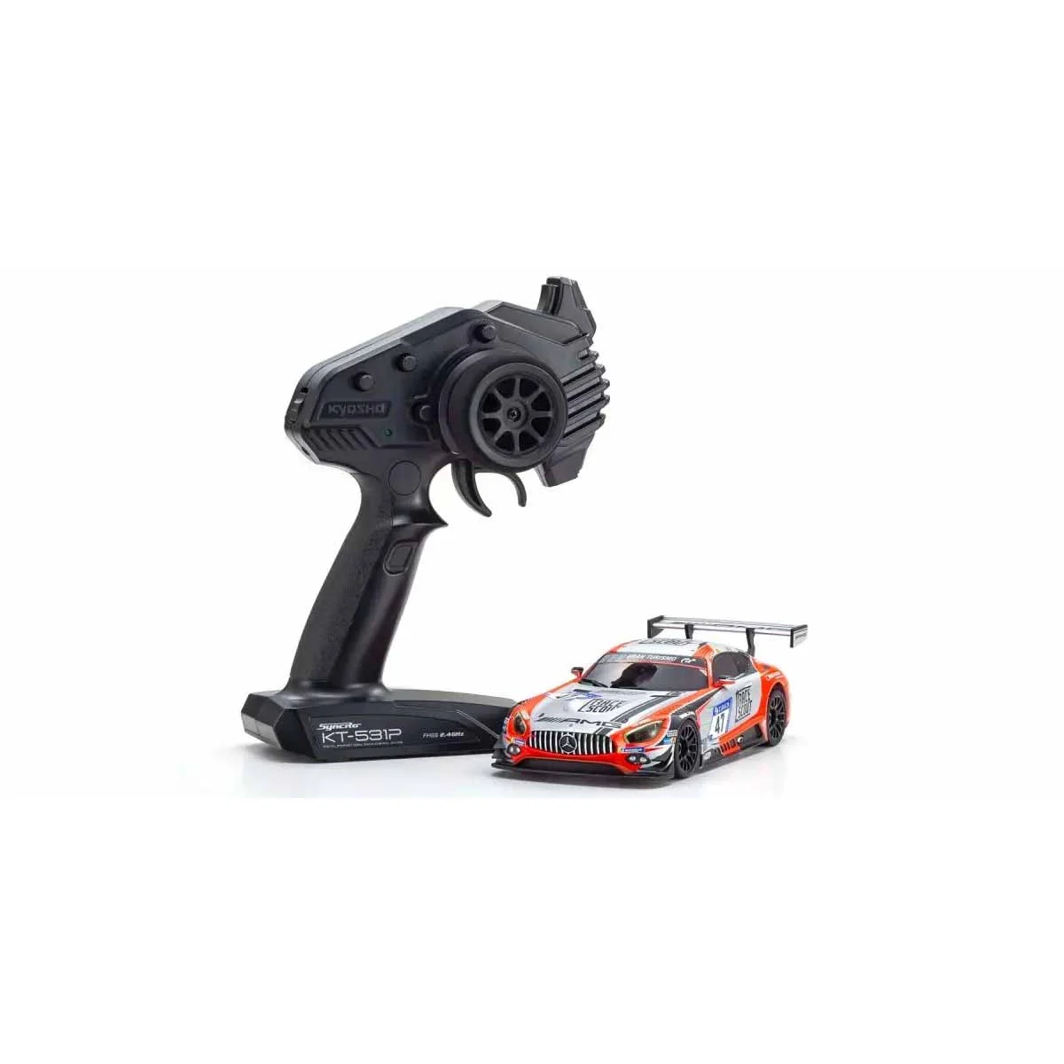 Kyosho Mini-Z MR04 RWD Mercedes AMG GT3 24h NBG18 No.47 (W-MM/KT531P) RC mini-car