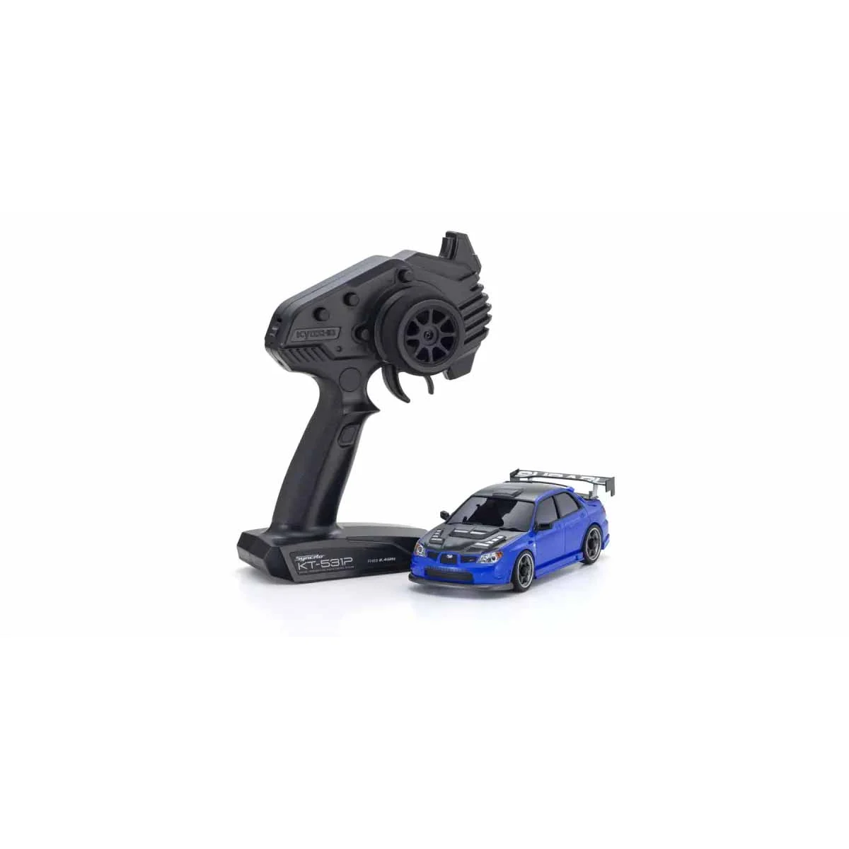 Kyosho Mini-Z AWD Subaru Impreza WRX Aero Kit Blue (MA020N-M/KT531P) RC mini-car