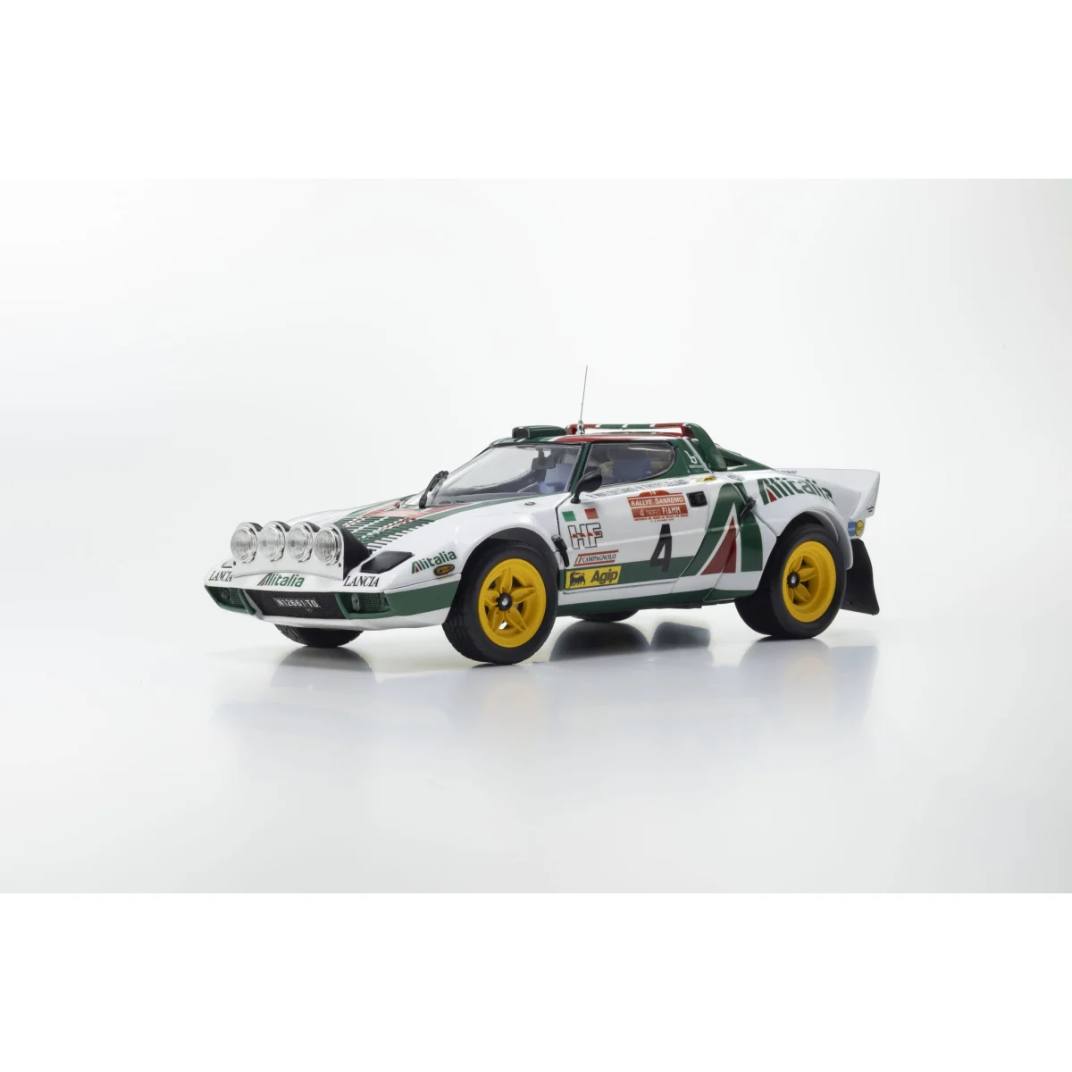 Kyosho 1:18 Lancia Stratos HF B.Waldegard Winner San Remo 1976 Nr.4