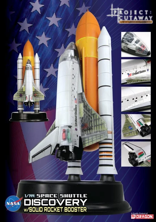 Space Shuttle “Discovery” (Cutaway) 1/144 Scale Model - Dragon Models