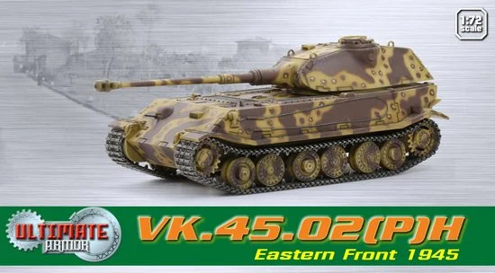 VK.45.02(P)H, Porsche WWII German Heavy Tank Prototype, Eastern Front 1945 1/72 Scale Model - Dragon Models