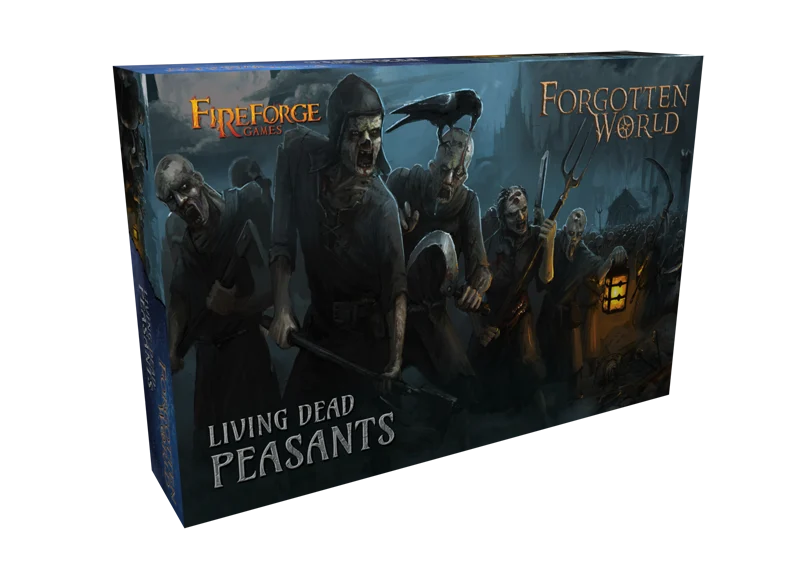 Forgotten World Living Dead Peasants, 28mm Scale Plastic Model Figures - Fireforge Games