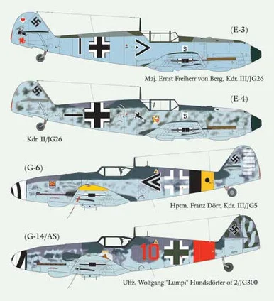 1/48 Lifelike Decals Me 109 p-4