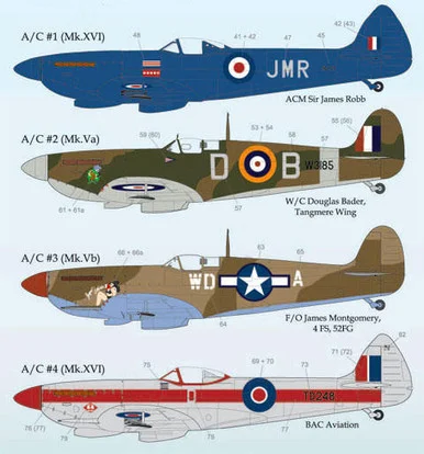 1/72 Lifelike Decals Spitfire p-3