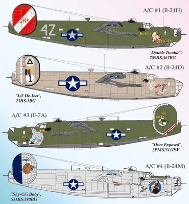 1/72 Lifelike Decals B-24 Liberator p-2