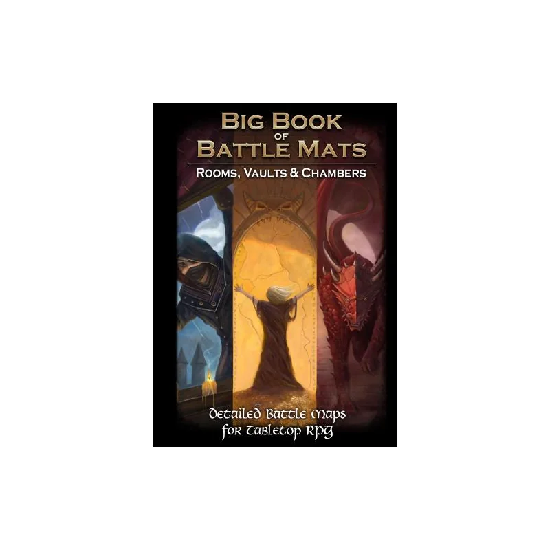 Game board book: Big Book of Battle Mats Rooms, Vaults and Chambers Board game - Loke Battle Mats