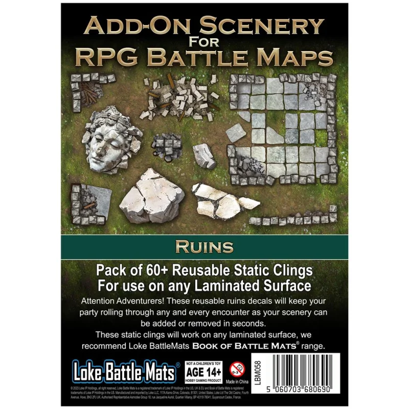 Add On Scenery for RPG Maps Ruins - Loke Battle Mats