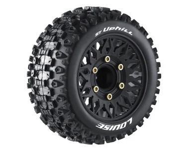 Louise RC L-T3211SX ST-Uphill Soft 1/10 Stadium Truck, 0 & 1/2" Offset, 12, 14, 17mm Removable Hex Wheels, 1 Pair