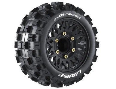 Louise RC L-T3272SX ST-Mcross Soft 1/10 Stadium Truck, 0 & 1/2" Offset, 12, 14, 17mm Removable Hex Wheels, 1 Pair