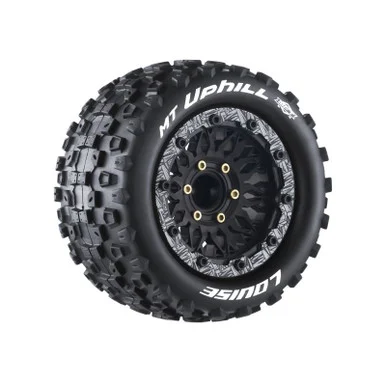 Louise RC L-T3309SX MFT MT-Uphill Soft 1/10 Monster Truck Tires, 12, 14, 17mm Removable Hex, Fits Traxxas Maxx, 1 Pair