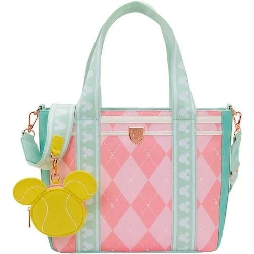Loungefly Mickey Mouse Tennis Tote Bag with Coin Bag