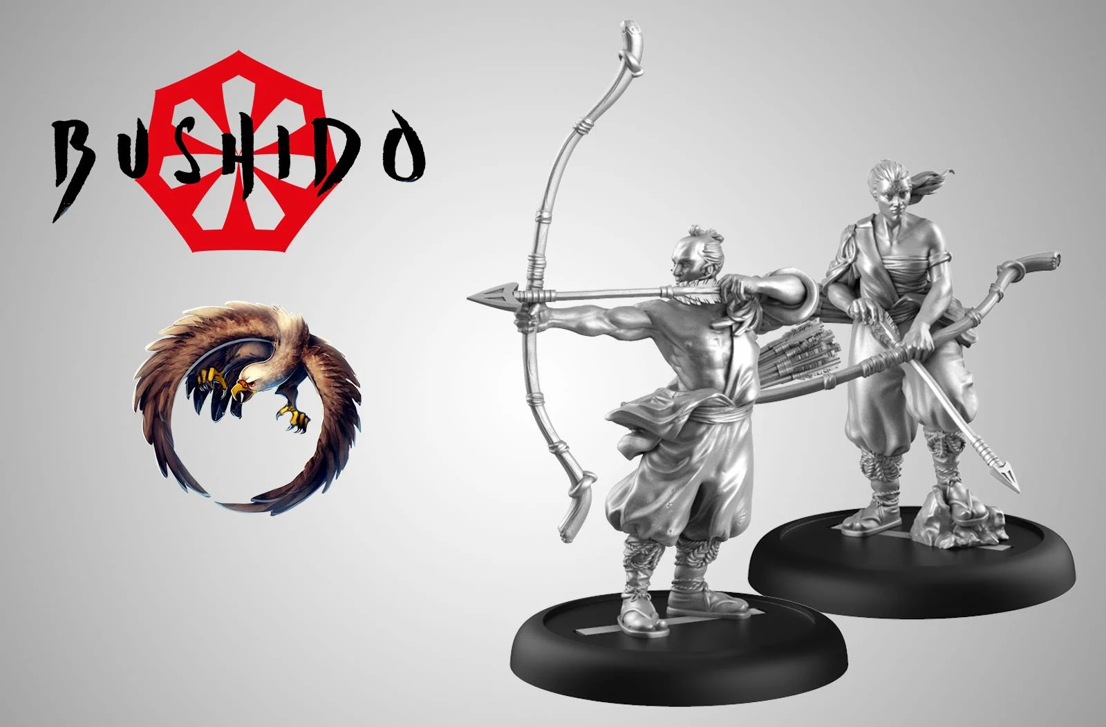 Bushido Shiho Clan “Loyal Kyudoka” Miniature Figures - GCT Studios