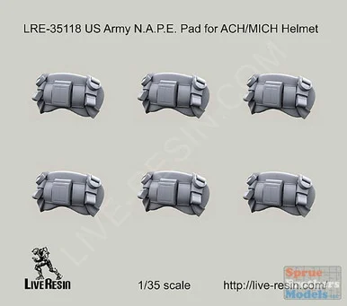 LVRLRE35118 1:35 LiveResin US Army NAPE Pad for ACH/MICH Helmet - Live Resin