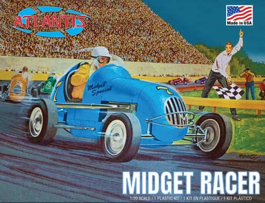 Atlantis Models M110 Midget Racer 1/20 Scale Model Kit