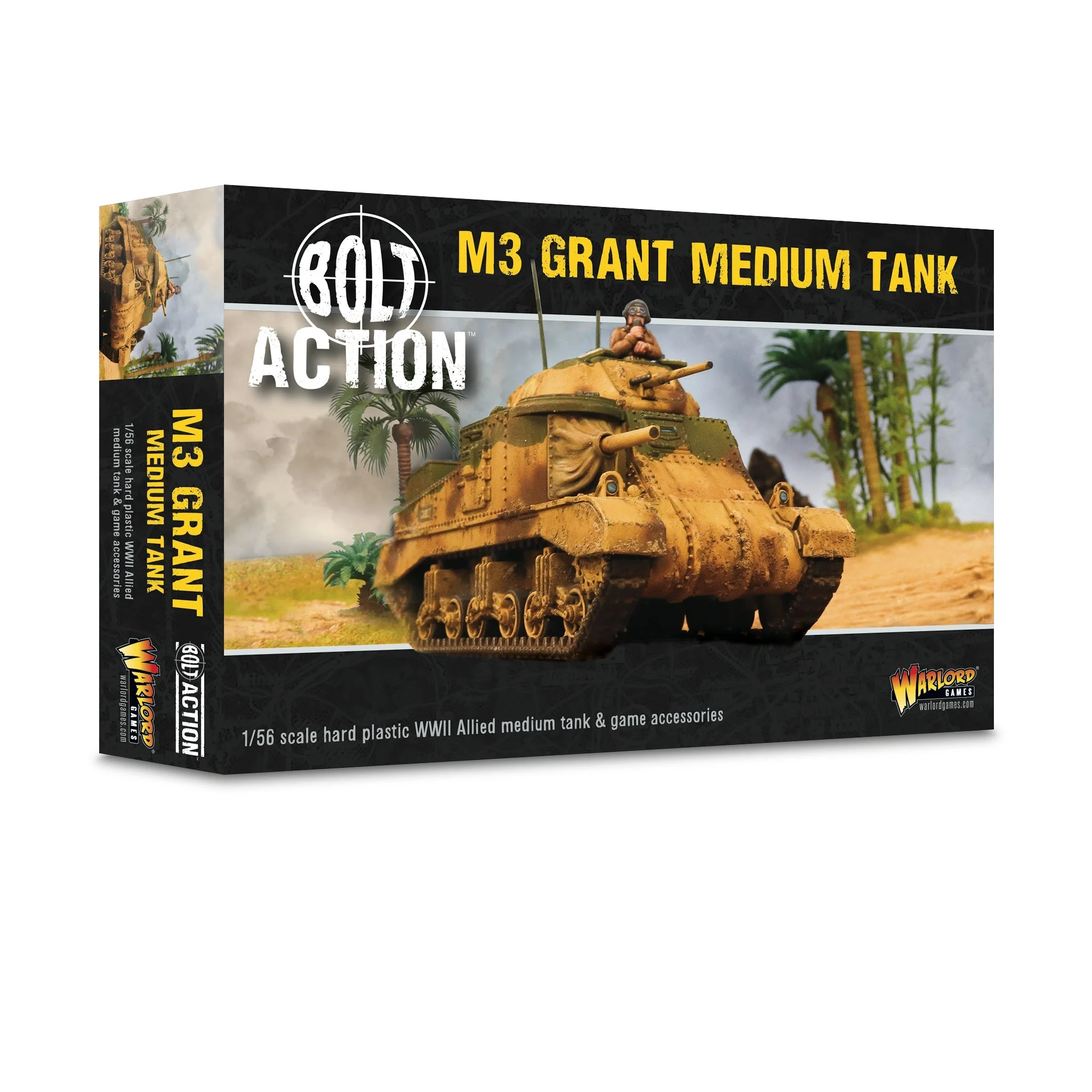 Warlord Games Bolt Action M3 Grant Medium Tank 28mm Scale Model Kit