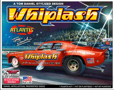 Atlantis Models M8276 Tom Daniel Whiplash Funny Car 1/32 Scale Model Kit Snap