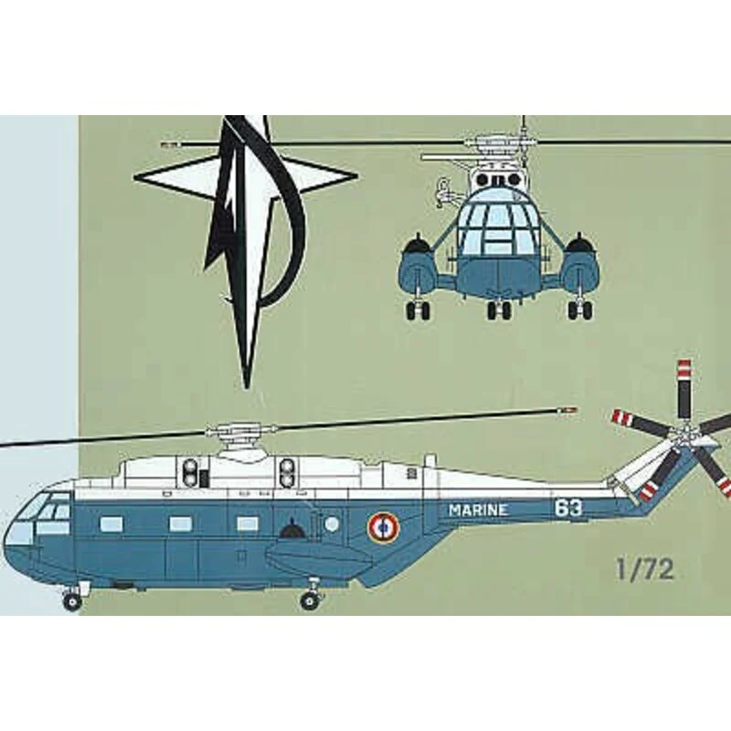 Super Frelon helicopter Model kit - Mach 2