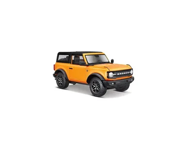 Maisto MAI31530O 2021 Ford Bronco Badlands SE 1/24 Scale Diecast Model, Orange - Maistro