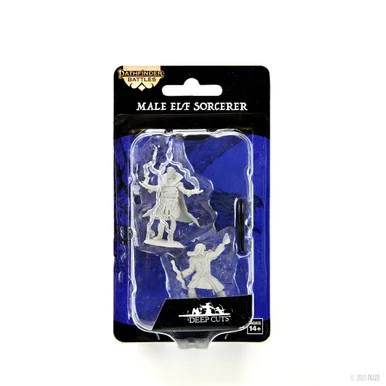 Wizkids 90262 Pathfinder Deep Cuts Unpainted Miniatures: Elf Sorcerer Male