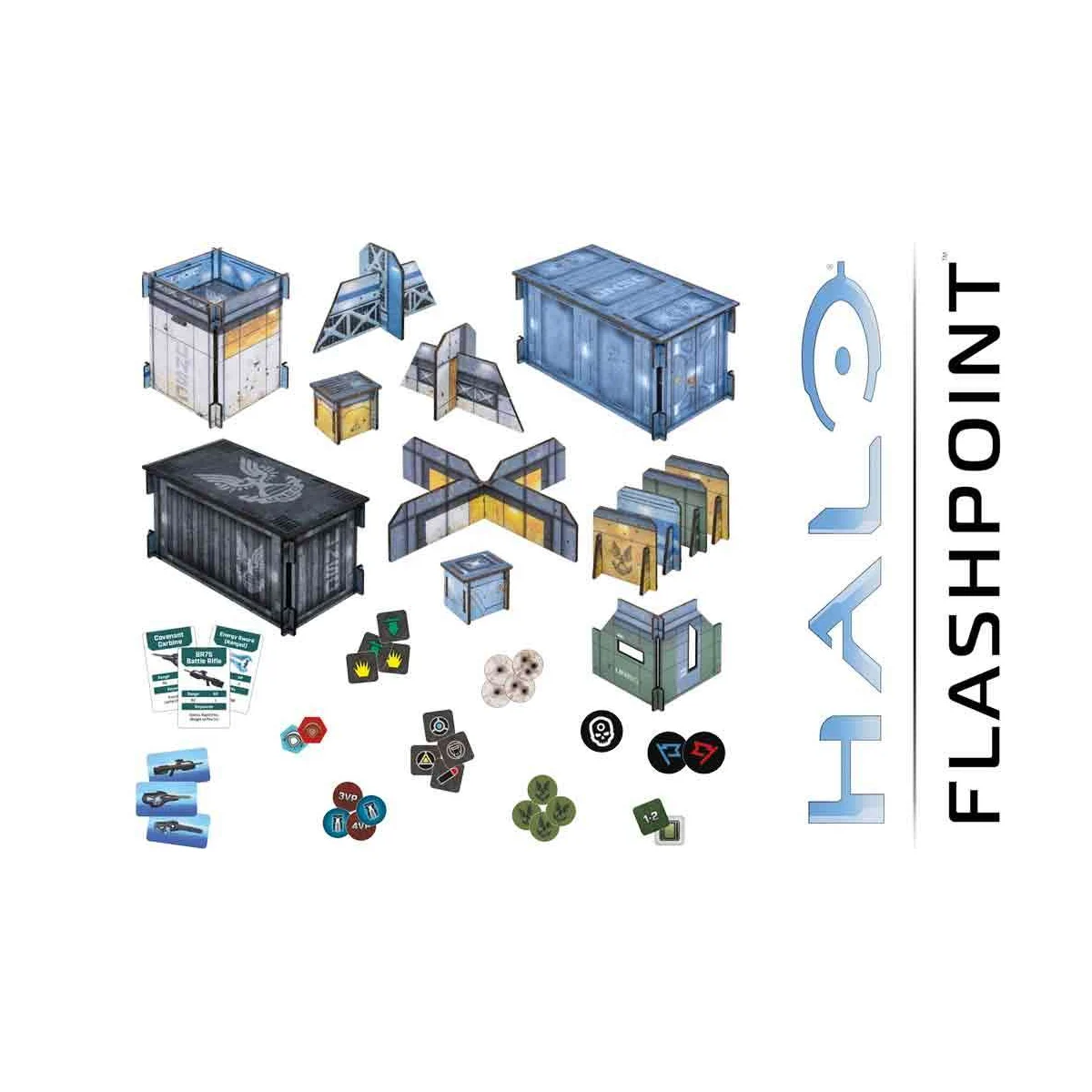 Halo: Flashpoint - Unsc Base Terrain Set Board game