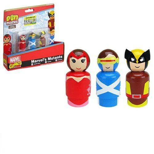 Marvel’s Mutants Pin Mates Wooden Collectibles Set of 3 – Convention Exclusive - Bif Bang Pow!