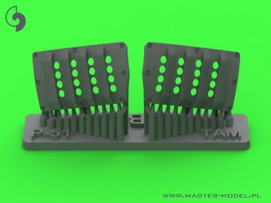 1/32 Master Model P-51 Mustang - carburator air filter cover - RAF louvred type - version B (for Tamiya)