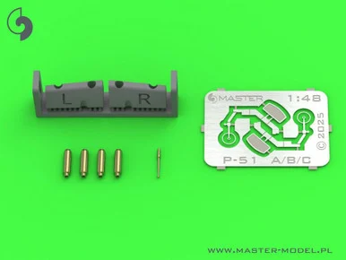 1/48 Master Model P-51B Mustang - armament & gunsight detail set (for Eduard)