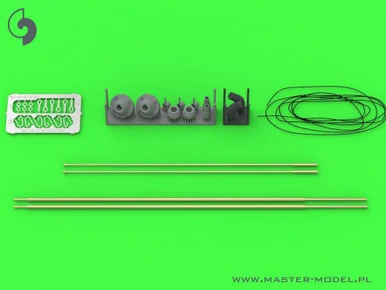 1/16 Master Model Antenna Comrod VHF3088VM - used on Leopard 2 A7V and other vehicles (2pcs) - TILTED version