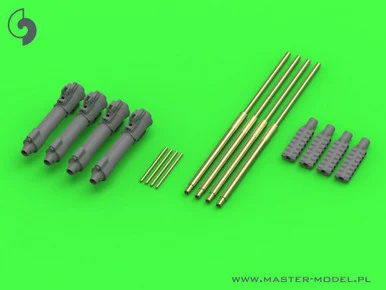 1/35 Master Model 3cm MK103 autocannon barrels for Flakvierling 103/38 (Das Werk kit)
