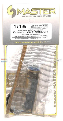 MASGM16008 1:16 Master Model Modern AFV Antenna - Comrod VHF 3088VM Tilted Version