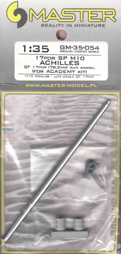 MASGM35054 1:35 Master Model Gun Barrel Set - M10 Achilles QF 17Pdr 76.2mm (ACA kit)