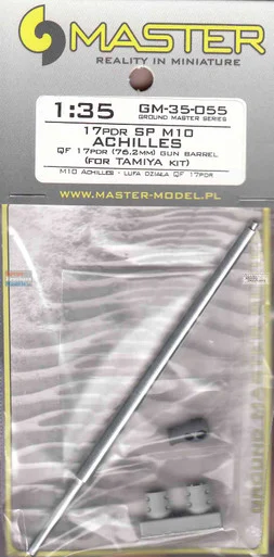 MASGM35055 1:35 Master Model Gun Barrel Set - M10 Achilles QF 17Pdr 76.2mm (TAM kit)