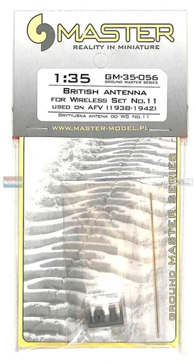 MASGM35056 1:35 Master Model British Antenna (for Wireless Set No 11 Used on AFV 1938-42)