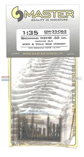 MASGM35062 1:35 Master Model Browning M2HB .50cal Machine Gun (WW2 & Cold War Version)
