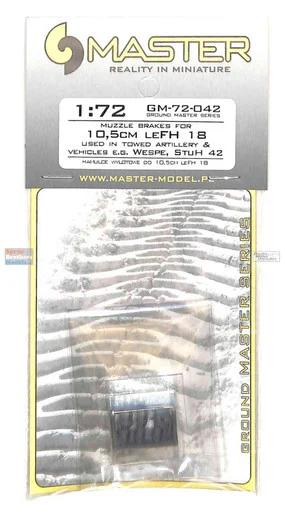 MASGM72042 1:72 Master Model - Muzzle Brakes for 10.5cm leFH 18