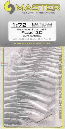 MASGM72044 1:72 Master Model Gun Barrel Set - Flak 30 2cm L/65