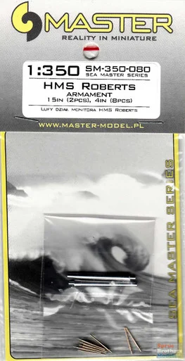 MASSM350080 1:350 Master Model HMS Roberts Armament Set