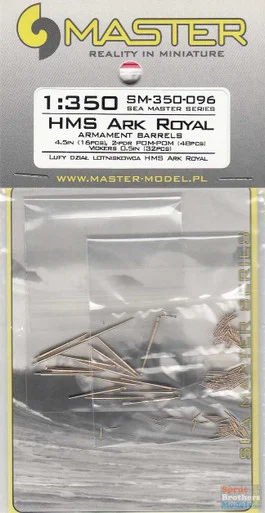 MASSM350096 1:350 Master Model HMS Ark Royal Armament Barrels