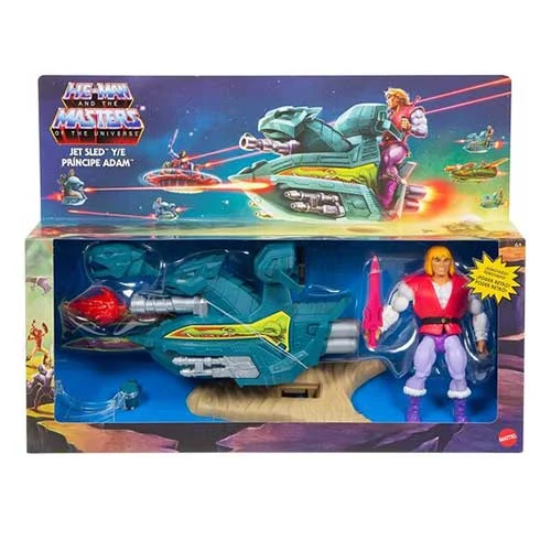 Masters of the Universe Origins 5.5" Sky Sled and Prince Adam - Mattel