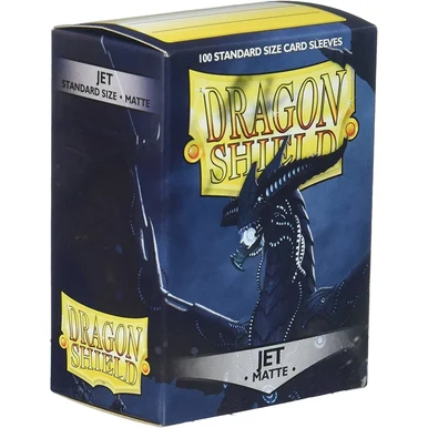 Dragon Shields: (100) Matte Jet - Arcane Tinmen