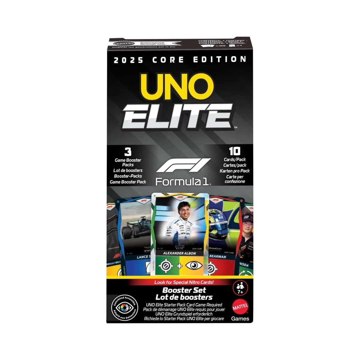 Formula 1 UNO Elite F1 Booster Set Card Game - Mattel