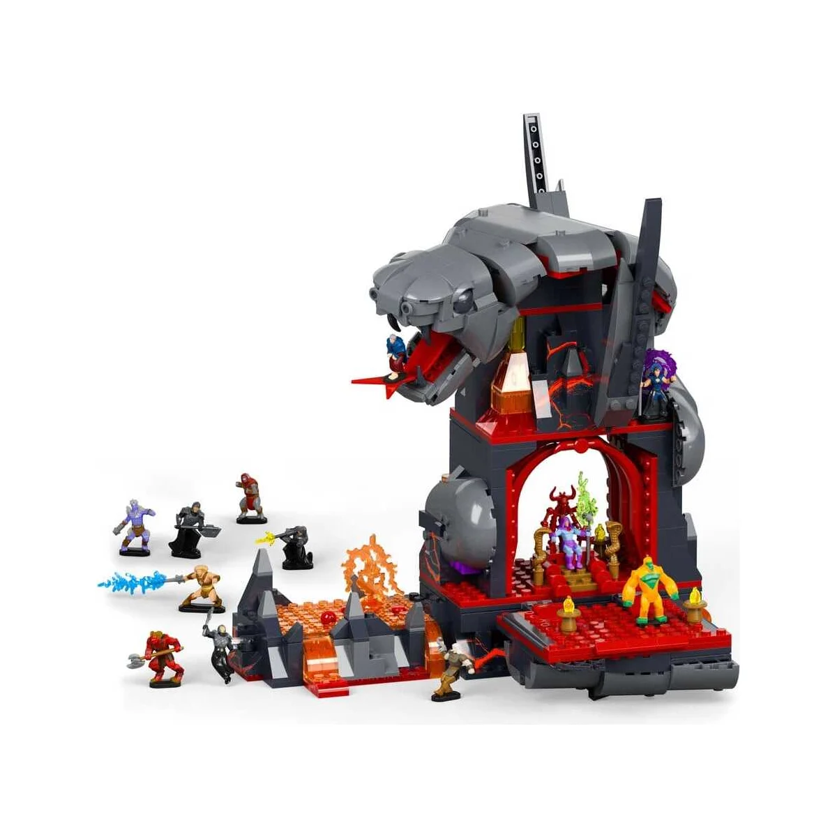 Masters of the Universe Mattel Brick Shop Snake Mountain Building Set